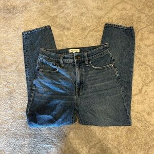 Madewell Blue Classic Straight Jeans